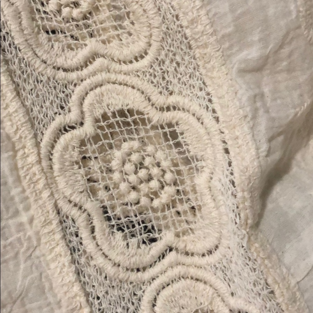 Embroidered lace top